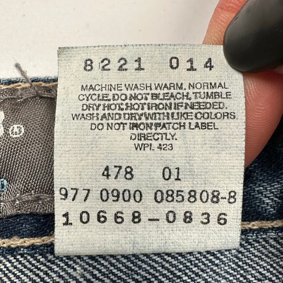 Vintage Levis Silvertab Jeans Womens 11M Blue Flare Y2K Mid Rise 100% Cotton - Picture 9 of 15